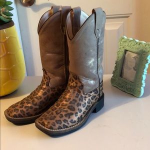 Girl’s Leopard Cowboy Boots